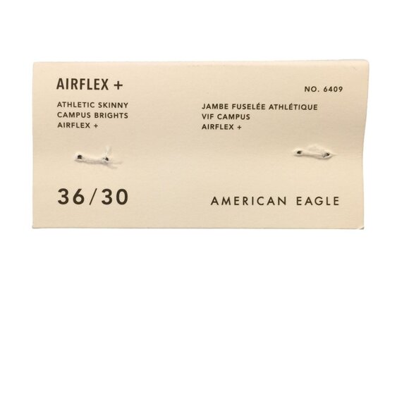 American Eagle Men's 36/30 Athletic Skinny Campus Brights Distressed Jeans - Picture 3 of 4